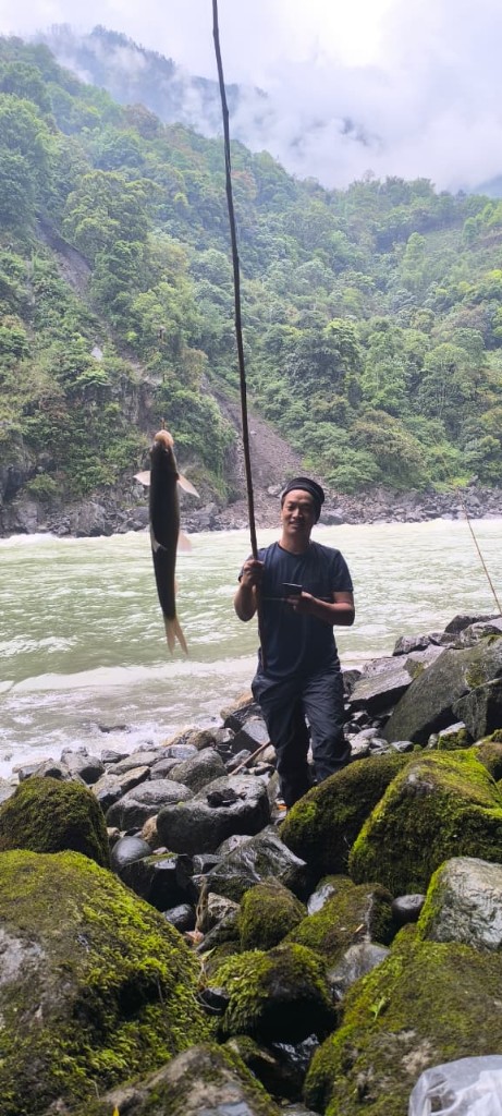 Angling experience by the river in Anjaw