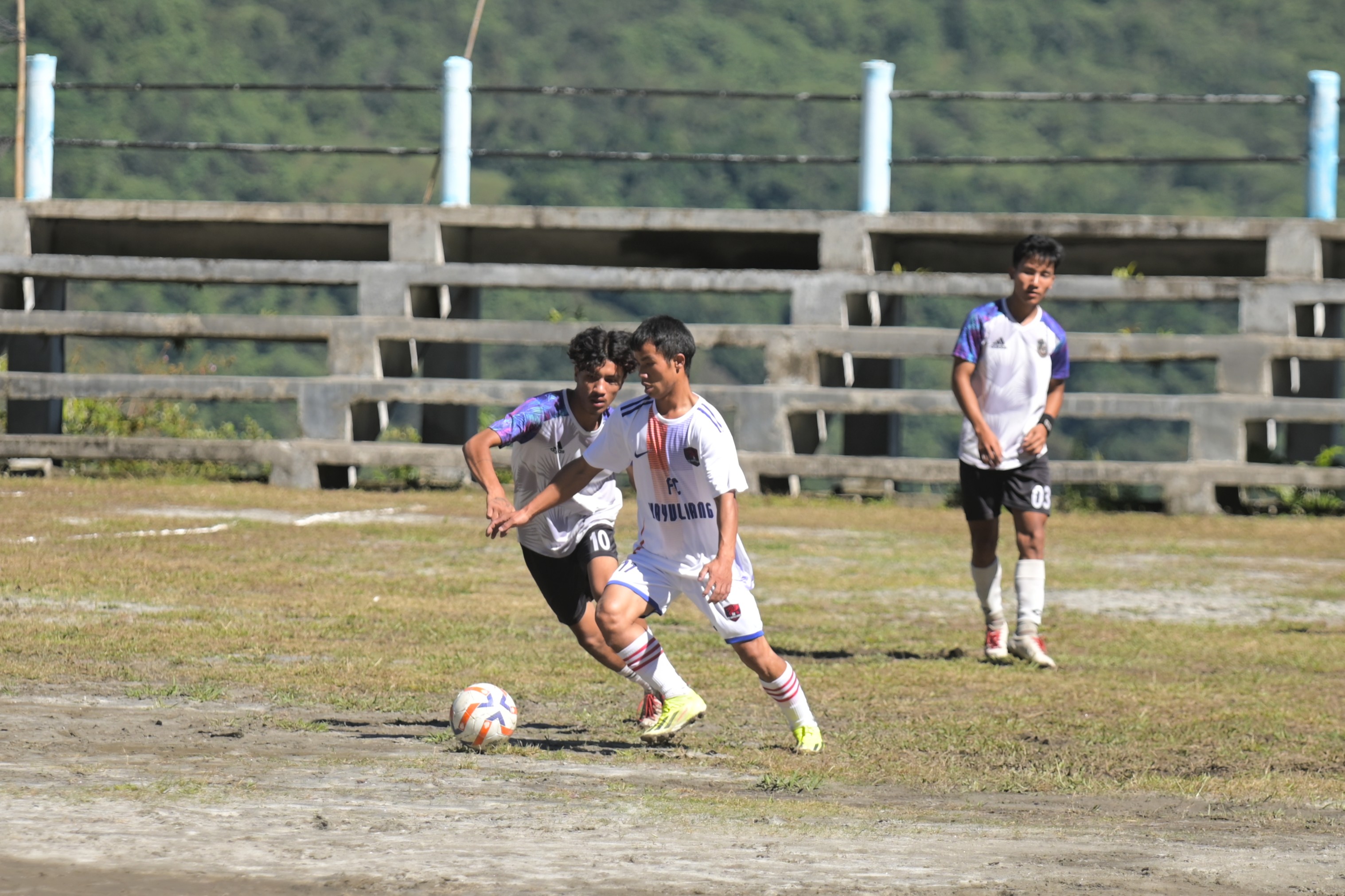 Football match in action at Hayuliang, Arunachal Pradesh