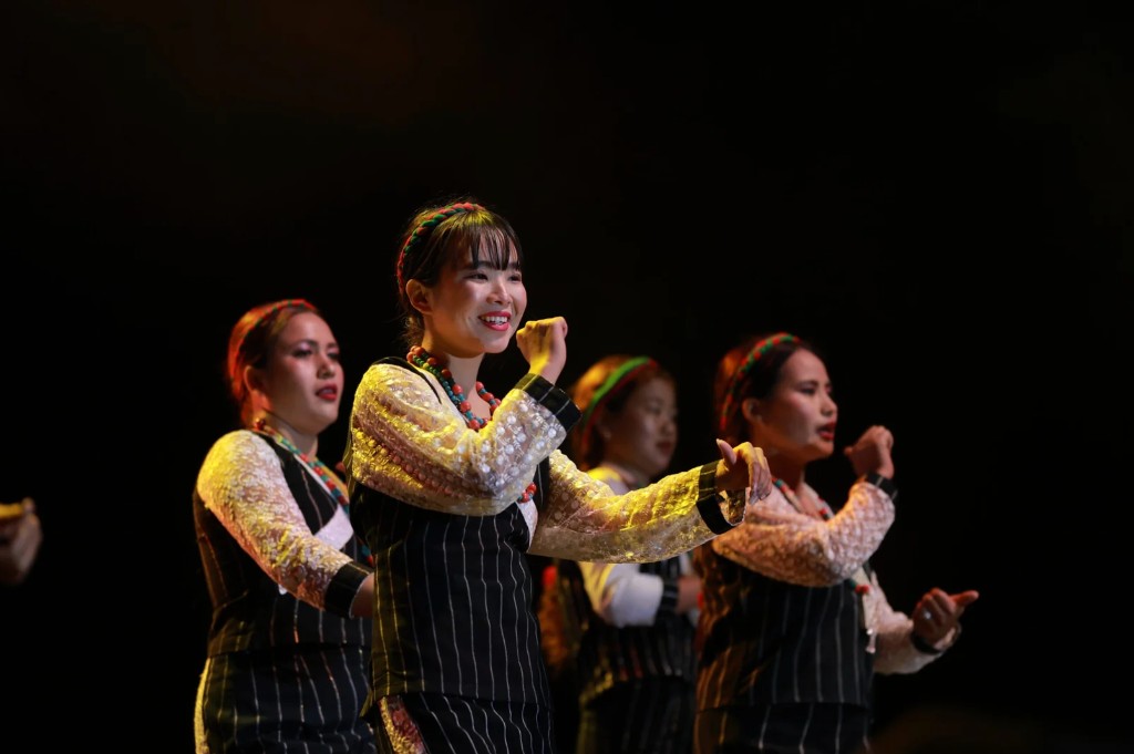 Traditional festival dance performance in Anjaw district