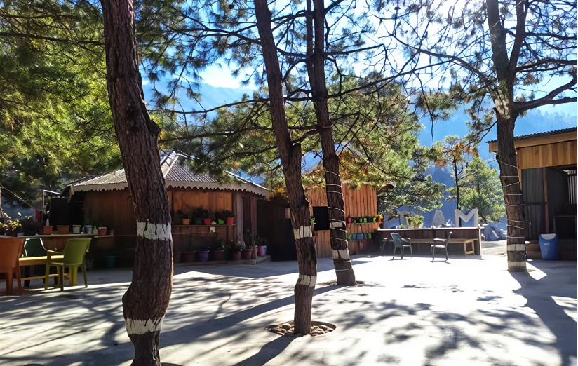 Scenic resort area near Tilam (Garam Pani), Walong