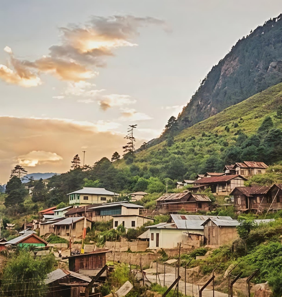 Village view near Walong